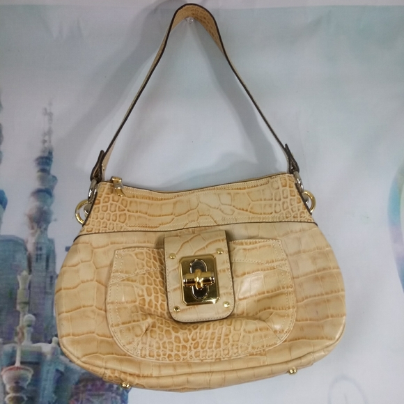 🪶 - B. Makowsky tan leather Purse - Picture 1 of 8